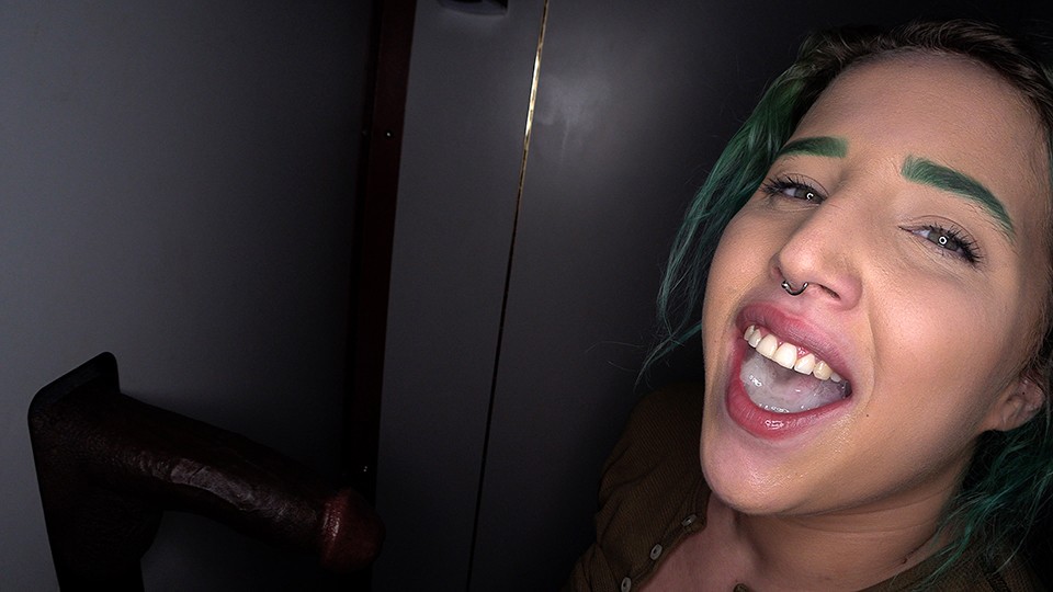 Gloryhole pounded piercing teen